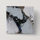 Het ijseiland vierkante button 5,1 cm (Voorkant)