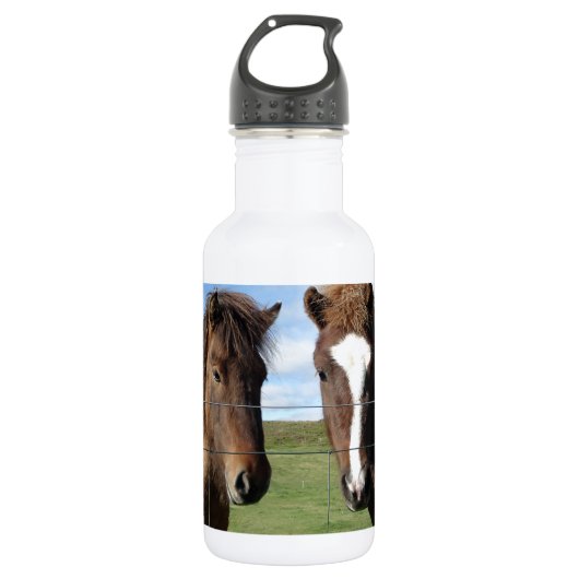 Het IJslandse paard - een echte vriend Waterfles (Voorkant)