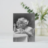 Het ijsschrale meisje briefkaart (Staand voorkant)