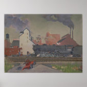 Het IJzeren Paard – Kulhanek Train Art Poster (Voorkant)