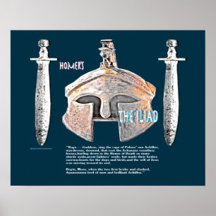 Het Iliad-afbeelding/de Iliad-tekst Poster