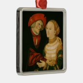 Het Ill-Matched Couple Metalen Ornament (Rechts)