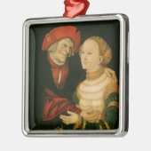 Het Ill-Matched Couple Metalen Ornament (Links)