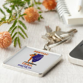 Het Illinois Pontiac Trail, vóór Route 66 Sleutelhanger (Zijkant)