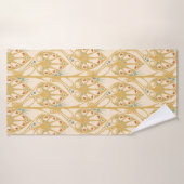 Het illustratiepatroon van de nieuwe illustratie v badhanddoek (Badhanddoek)