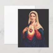 Het immaculair hart van Mary (Voorkant / Achterkant)