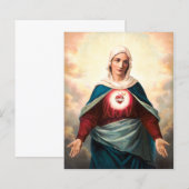 Het immaculair hart van Mary (Voorkant / Achterkant)