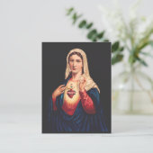 Het immaculair hart van Mary Briefkaart (Staand voorkant)