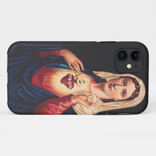 Het immaculair hart van Mary Case-Mate iPhone Case (Achterkant (horizontaal))