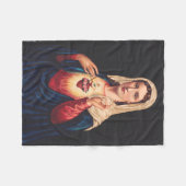 Het immaculair hart van Mary Fleece Deken (Voorkant (Horizontaal))
