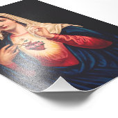 Het immaculair hart van Mary Foto Afdruk (Hoek)
