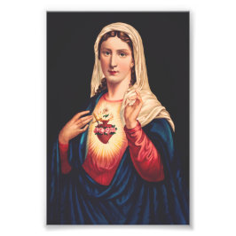 Het immaculair hart van Mary Foto Afdruk