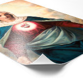 Het immaculair hart van Mary Foto Afdruk (Hoek)