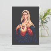 Het immaculair hart van Mary Kaart (Staand voorkant)