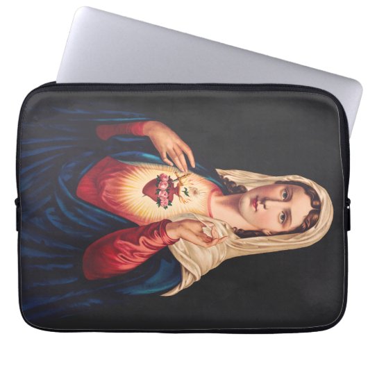 Het immaculair hart van Mary Laptop Sleeve (Voorkant)