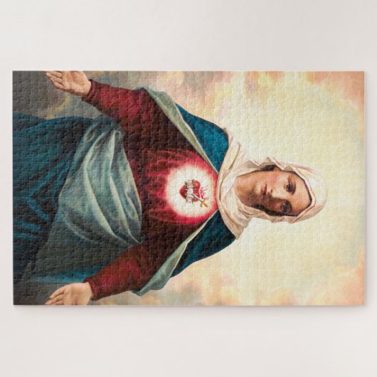 Het immaculair hart van Mary Legpuzzel (Horizontaal)