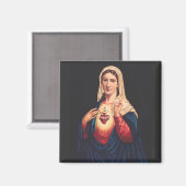 Het immaculair hart van Mary Magneet (Voorkant / Achterkant)
