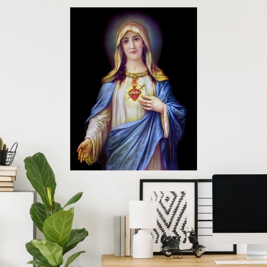 Het immaculair hart van Mary Poster (Thuiskantoor)