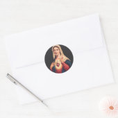 Het immaculair hart van Mary Ronde Sticker (Envelop)