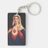 Het immaculair hart van Mary Sleutelhanger (achterkant)