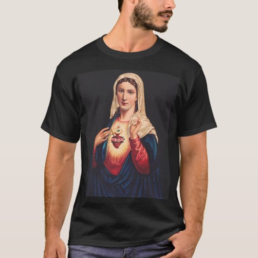 Het immaculair hart van Mary T-shirt (Voorkant)