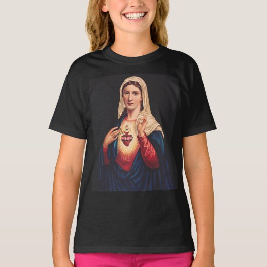Het immaculair hart van Mary T-shirt (Voorkant)