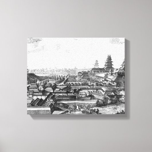 Het imperiale paleis in Ido, Japan Canvas Afdruk (Voorkant)