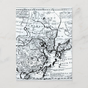 Het imperium van China en het Japanse eiland Briefkaart