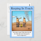 Het in aanraking houden van Briefkaart "spectickle (Voorkant / Achterkant)