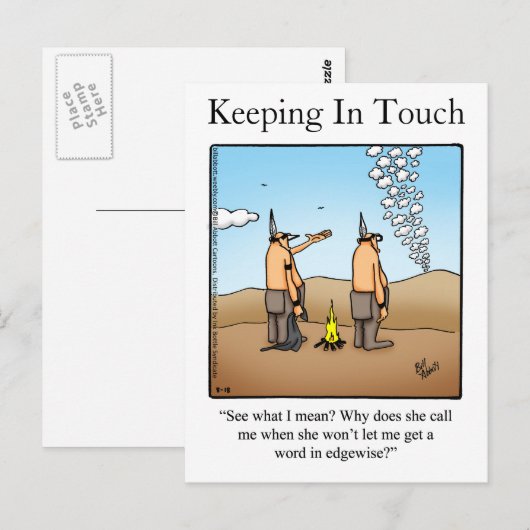 Het in aanraking houden van Briefkaart "spectickle (Voorkant / Achterkant)