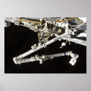 Het in Canada gebouwde ruimtestation Poster