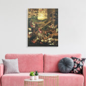 Het in de ark brengen van de dieren canvas afdruk (Insitu (Woonkamer))