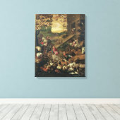 Het in de ark brengen van de dieren canvas afdruk (Insitu (Houten vloer))