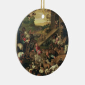 Het in de ark brengen van de dieren keramisch ornament (Rechts)