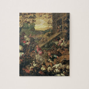 Het in de ark brengen van de dieren legpuzzel