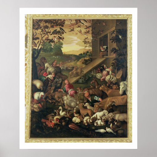 Het in de ark brengen van de dieren poster (Voorkant)