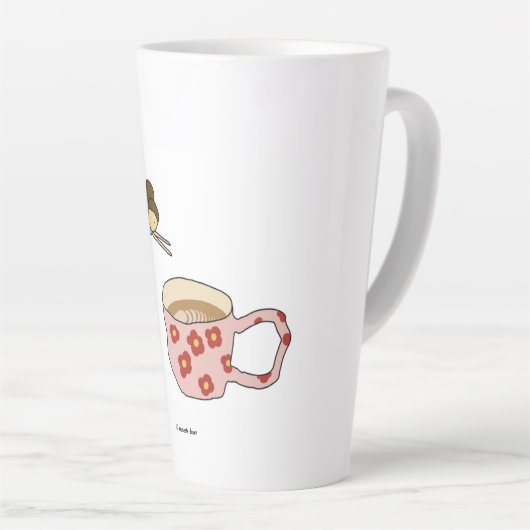 Het in de Mok pompen van koffie (Rechterhoek)