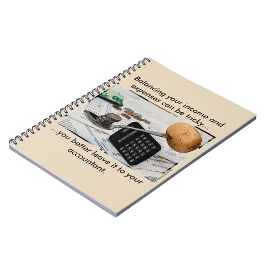 "Het in evenwicht brengen van je inkomsten en uitg Notitieboek (Linkerzijde)