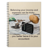 "Het in evenwicht brengen van je inkomsten en uitg Notitieboek (Voorkant)