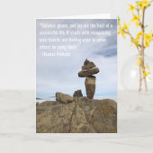 Het in evenwicht brengende Citaat van Rotsen Kaart (Gele Bloem)