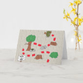 Het in het voorgeheugen onderbrengende Wenskaart Kaart (Gele Bloem)