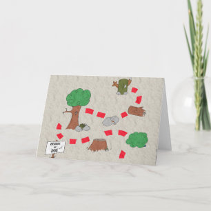 Het in het voorgeheugen onderbrengende Wenskaart Kaart