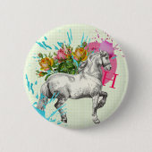 " het in " - knoppenbadge " ronde button 5,7 cm (Voorkant)