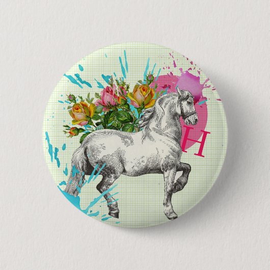 " het in " - knoppenbadge " ronde button 5,7 cm (Voorkant)