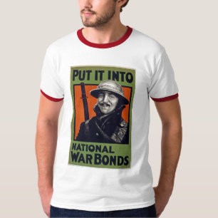 Het in nationale oorlogsbassins plaatsen t-shirt