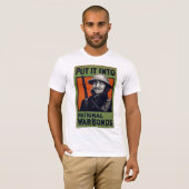 Het in nationale oorlogsbassins plaatsen t-shirt (Voorkant volledig)