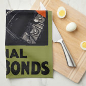 Het in nationale oorlogsbassins plaatsen theedoek (Quarter Fold)