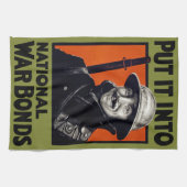 Het in nationale oorlogsbassins plaatsen theedoek (Horizontaal)