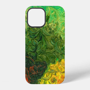 het in olie geschilderde schilderij. achtergrond o iPhone 12 hoesje