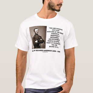 Het in oorlog kruipen is vastbesloten om Sherman Q T-shirt